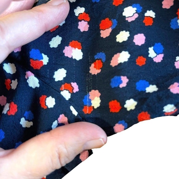 Boden Hotchpotch Poppy Meadow Floral Dress Blue Pink Multi Pattern Sz 6R - Picture 16 of 16